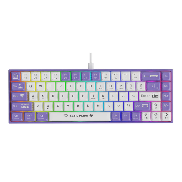 کیبورد مکانیکال Ajazz مدل AK680 با نورپردازی RGB